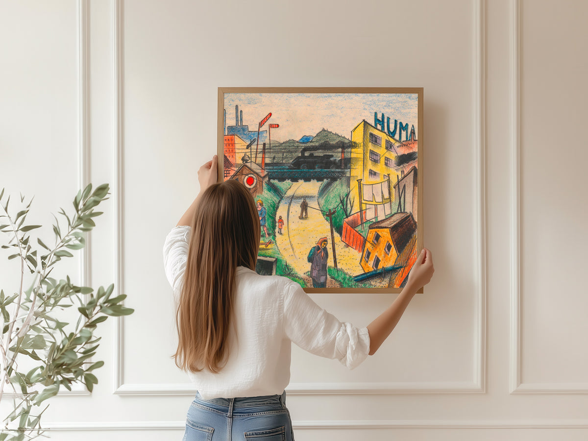 Karl Wiener — Vorstadt V (Suburb V) | Expressionist Art Print