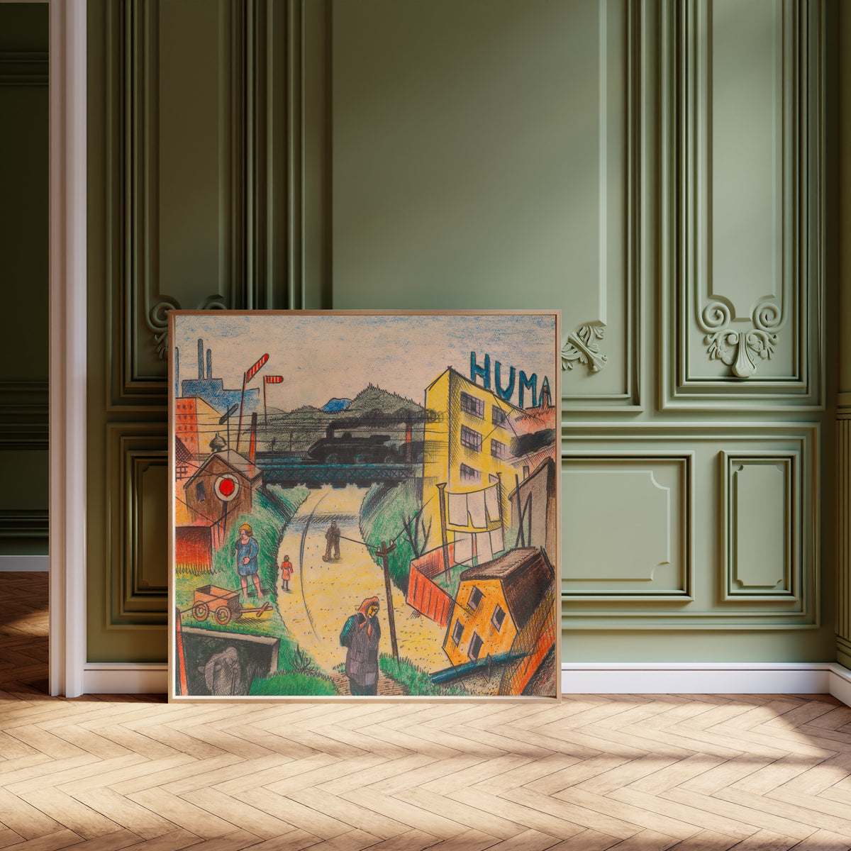 Karl Wiener — Vorstadt V (Suburb V) | Expressionist Art Print