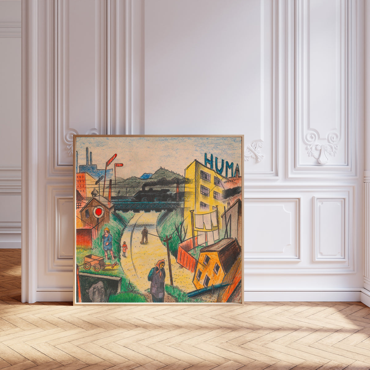 Karl Wiener — Vorstadt V (Suburb V) | Expressionist Art Print