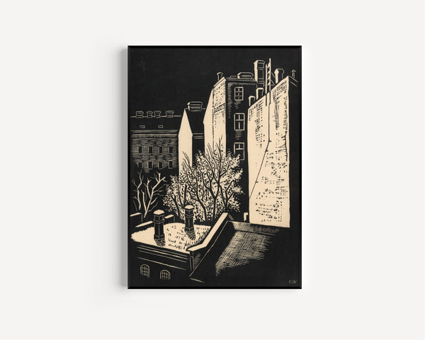 Karl Wiener — Vorstadtfrühling (Suburban Spring) | Modernist Illustration Print
