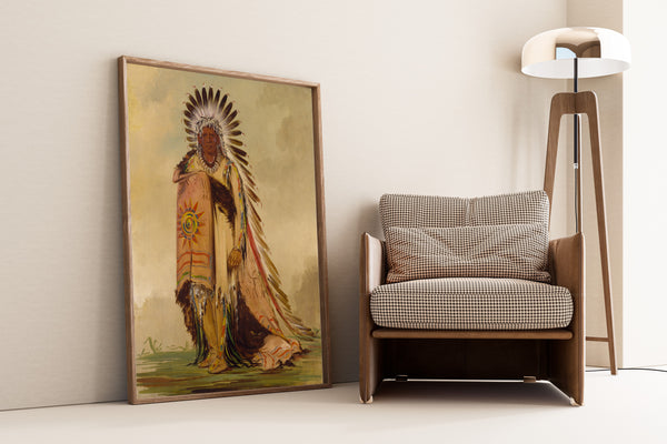 George Catlin — Wán-ee-ton, Chief of the Tribe | Western Art Print