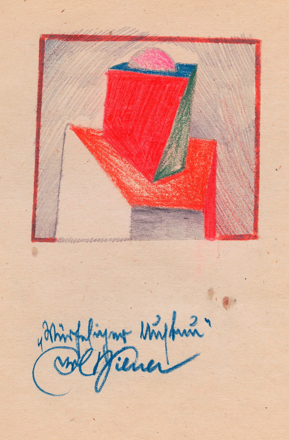 Karl Wiener — Würfeliger Aufbau (Cubic Construction) | Modernist Art Print