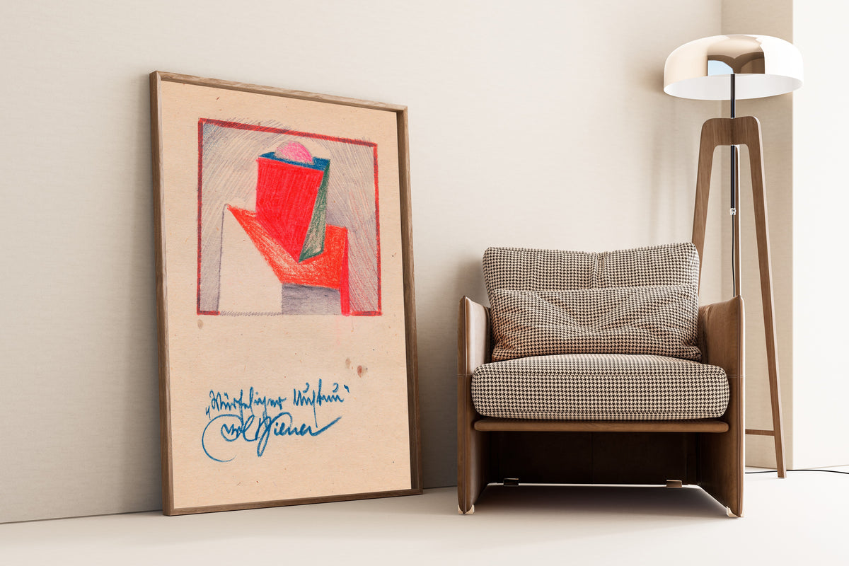 Karl Wiener — Würfeliger Aufbau (Cubic Construction) | Modernist Art Print