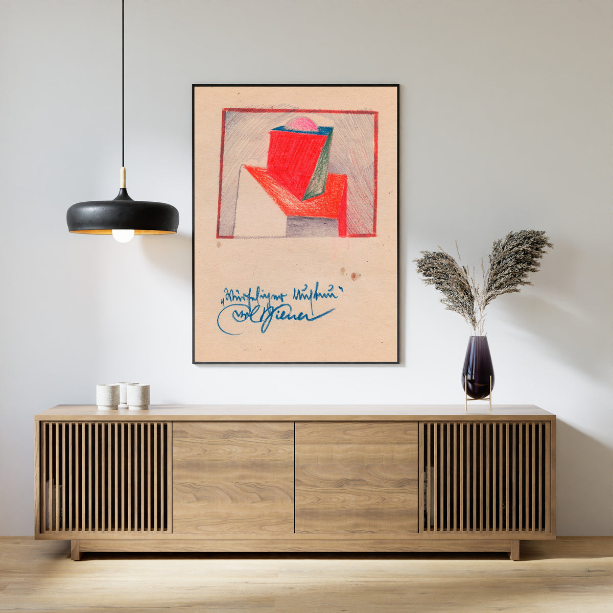 Karl Wiener — Würfeliger Aufbau (Cubic Construction) | Modernist Art Print