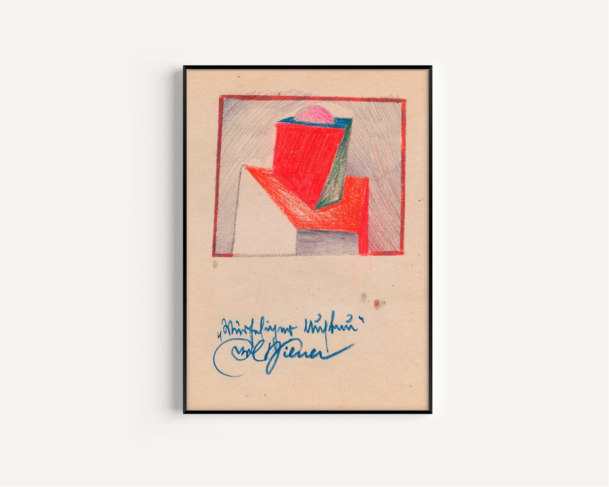 Karl Wiener — Würfeliger Aufbau (Cubic Construction) | Modernist Art Print