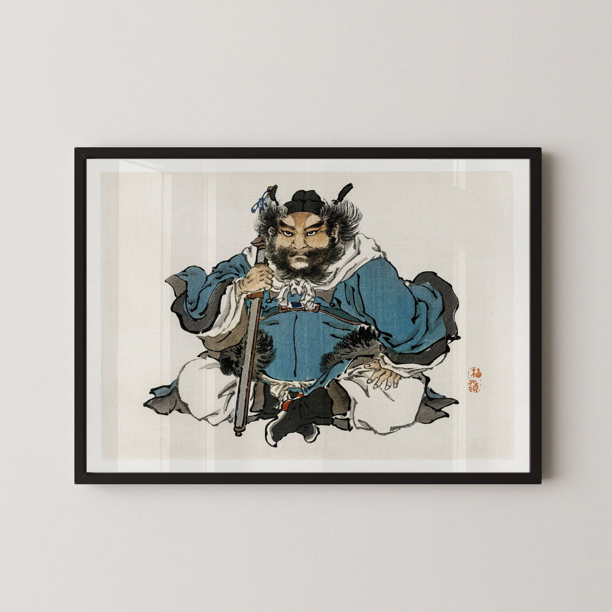Kōno Bairei — Warrior | Japanese Woodblock Print (Ukiyo-e)