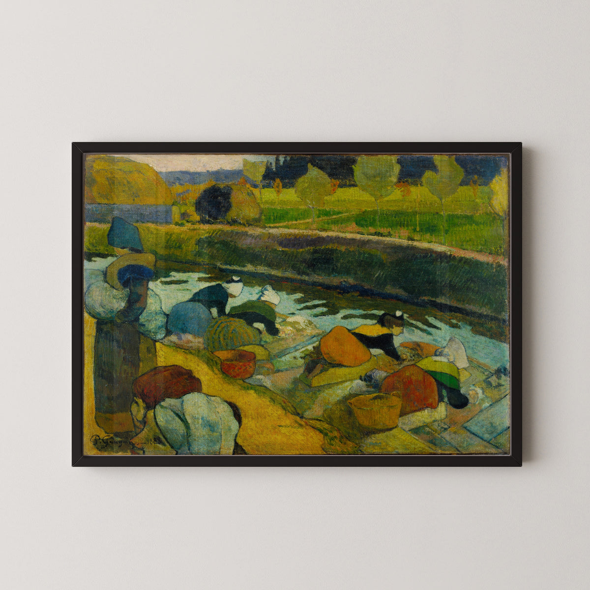Paul Gauguin — Washerwomen (Orange and Green Skirts) | Fine Art Print