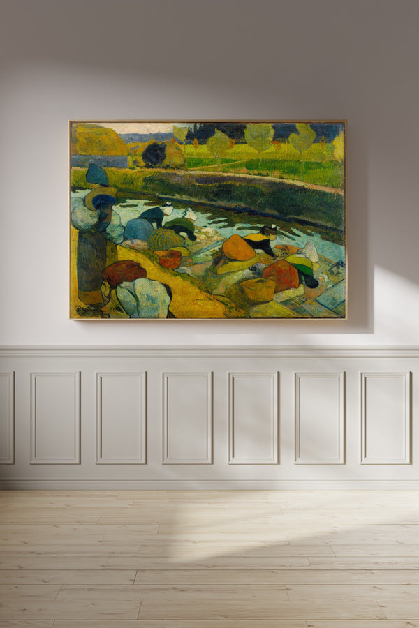 Paul Gauguin — Washerwomen (Orange and Green Skirts) | Fine Art Print