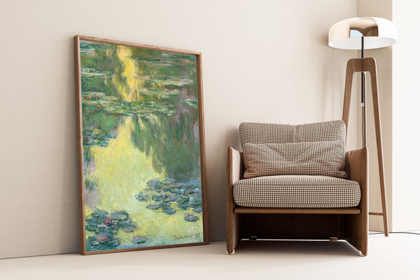 Claude Monet — Water Lilies (Golden Reflection) | Fine Art Print