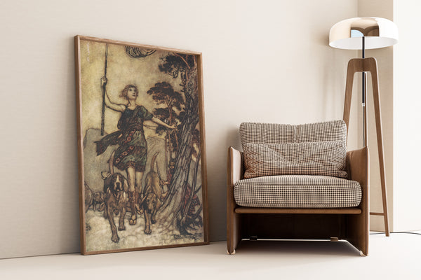 Arthur Rackham — We Will, Fair Queen, Up to the Mountain's Top | Shakespeare Illustration Print