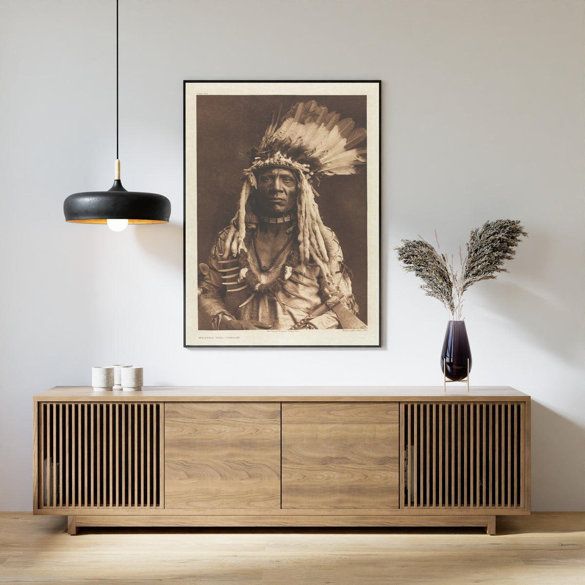 Edward S. Curtis — Weasel Tail – Piegan | Vintage Photograph Print