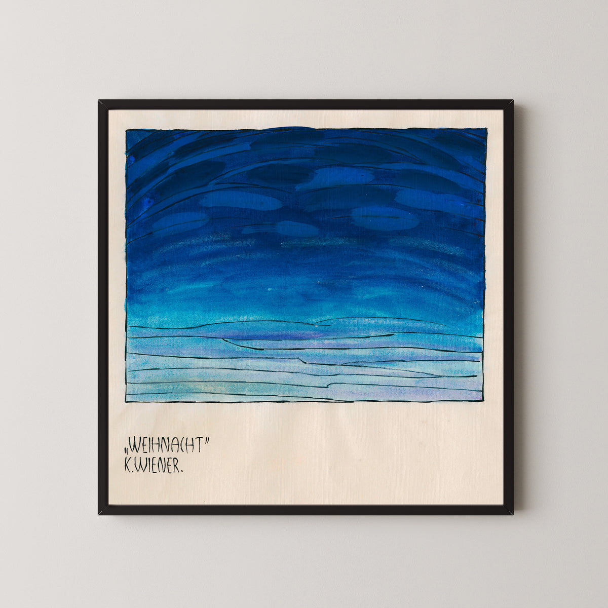 Karl Wiener — Weihnacht (Christmas) | Modernist Landscape Print