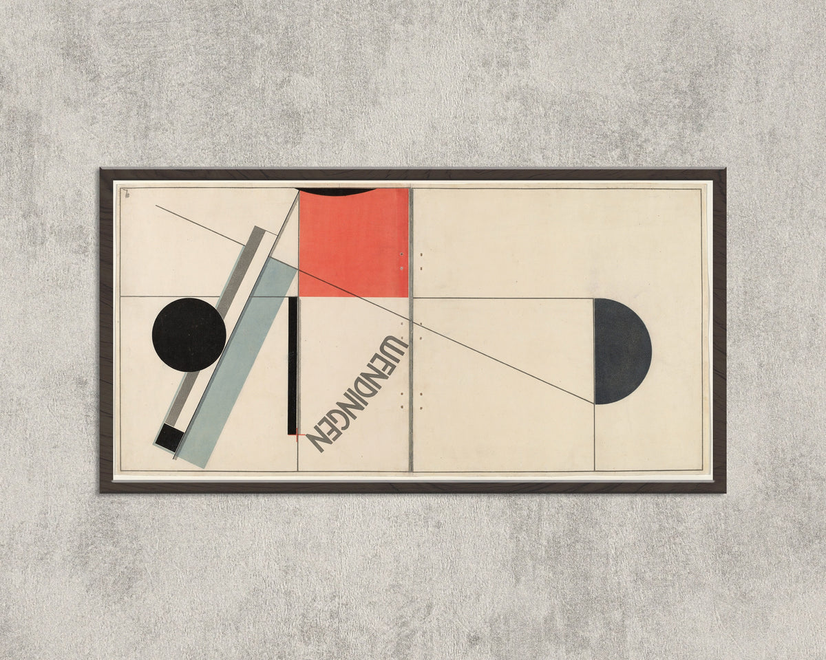 El Lissitzky — Wendingen Cover Design | Constructivist Design Print