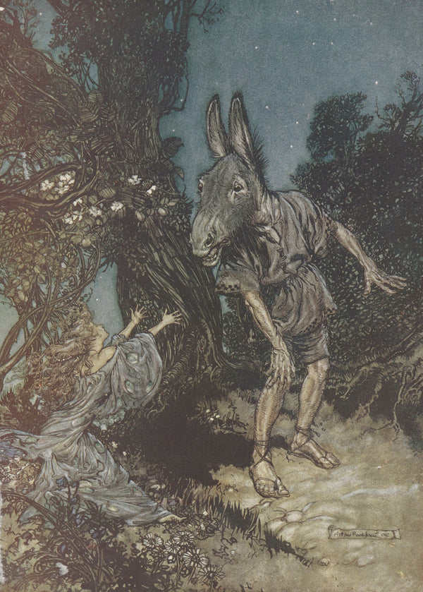 Arthur Rackham — What Angel Wakes Me from My Flowery Bed? | Shakespeare Illustration Print