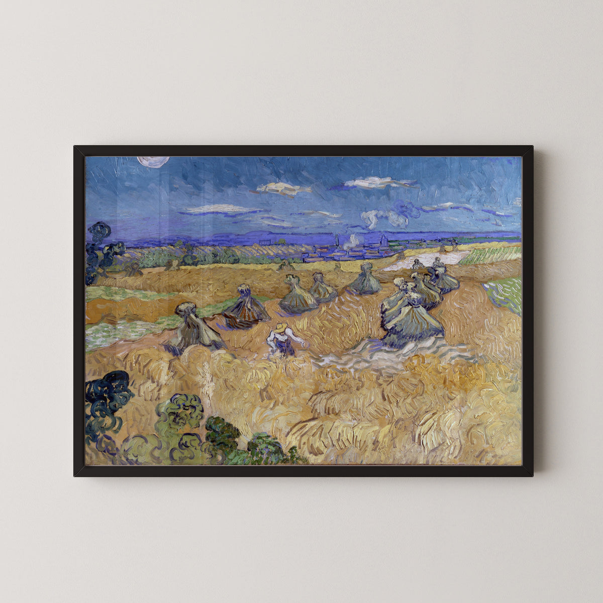 Vincent van Gogh — Wheat Fields with Reaper, Auvers | Fine Art Print