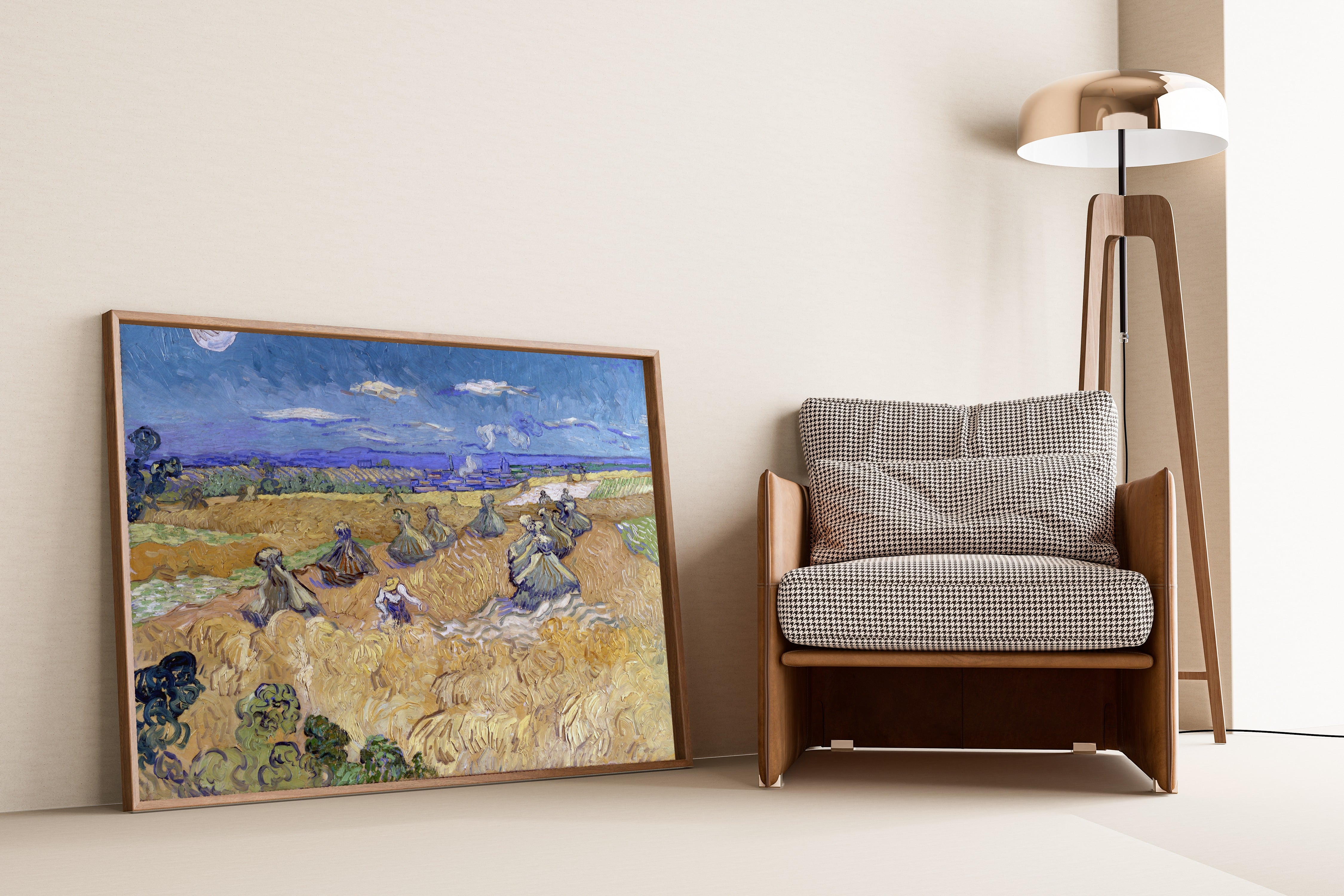 Vincent van Gogh — Wheat Fields with Reaper, Auvers | Fine Art Print