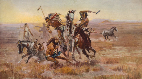 Charles M. Russell — When Sioux and Blackfeet Met | Western Art Print