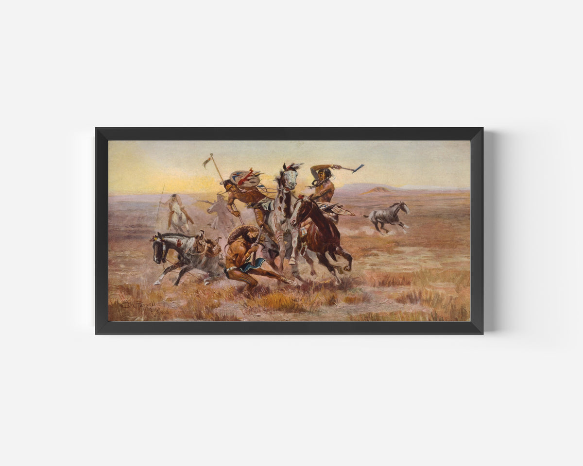Charles M. Russell — When Sioux and Blackfeet Met | Western Art Print
