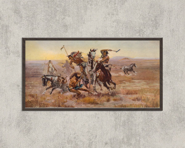 Charles M. Russell — When Sioux and Blackfeet Met | Western Art Print