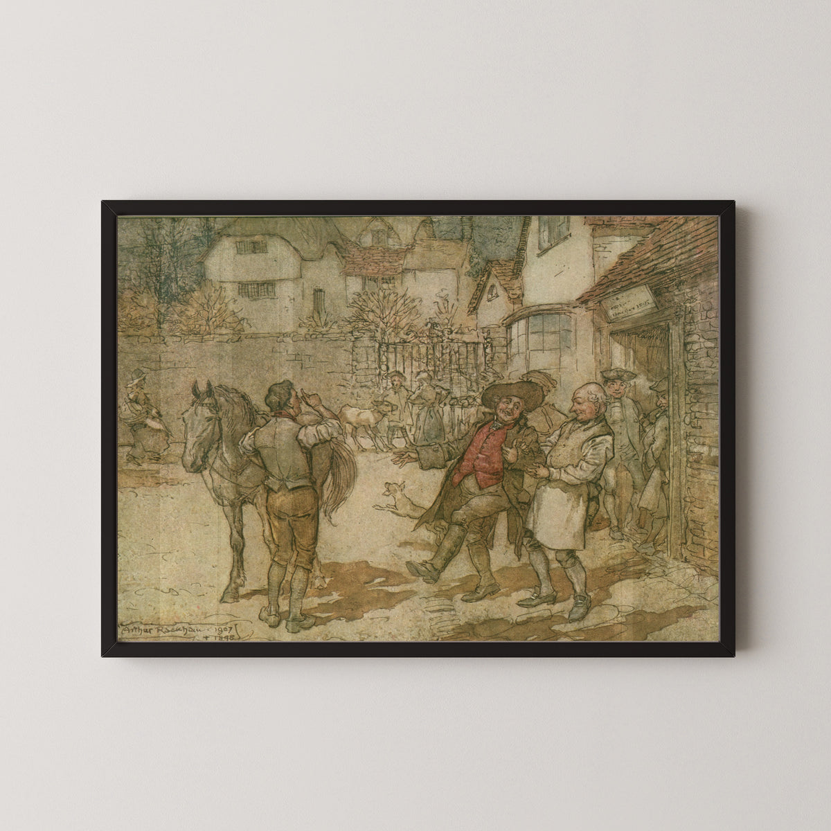 Arthur Rackham — When a Score of Ewes Had Brought in a Remarkable Profit | Fairy Tale Illustration Print