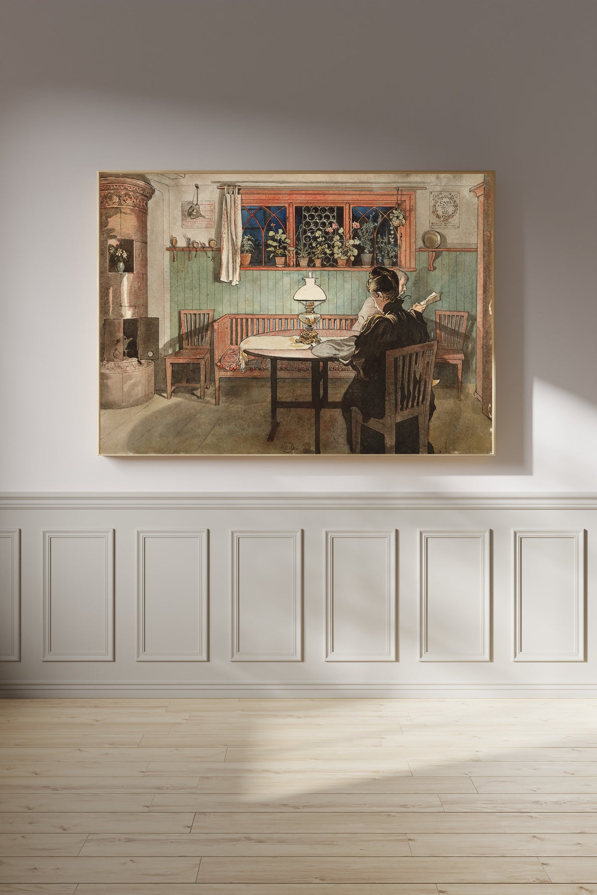 Carl Larsson — When the Children have Gone to Bed | Swedish Watercolour Print