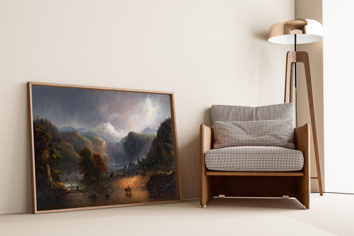 Alfred Jacob Miller — Where the Clouds Love to Rest | Landscape Fine Art Print