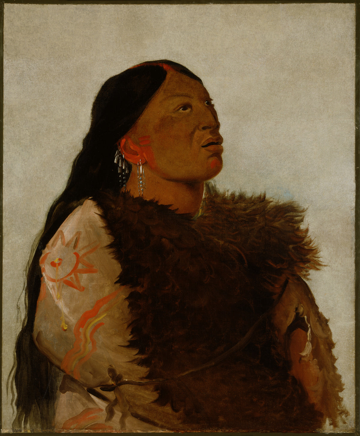 George Catlin — Wife of The Six | Western Art Print