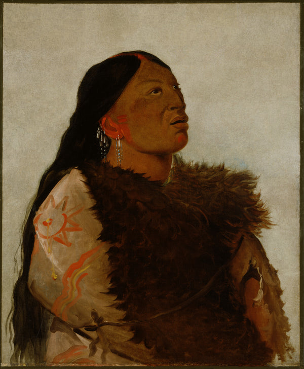 George Catlin — Wife of The Six | Western Art Print