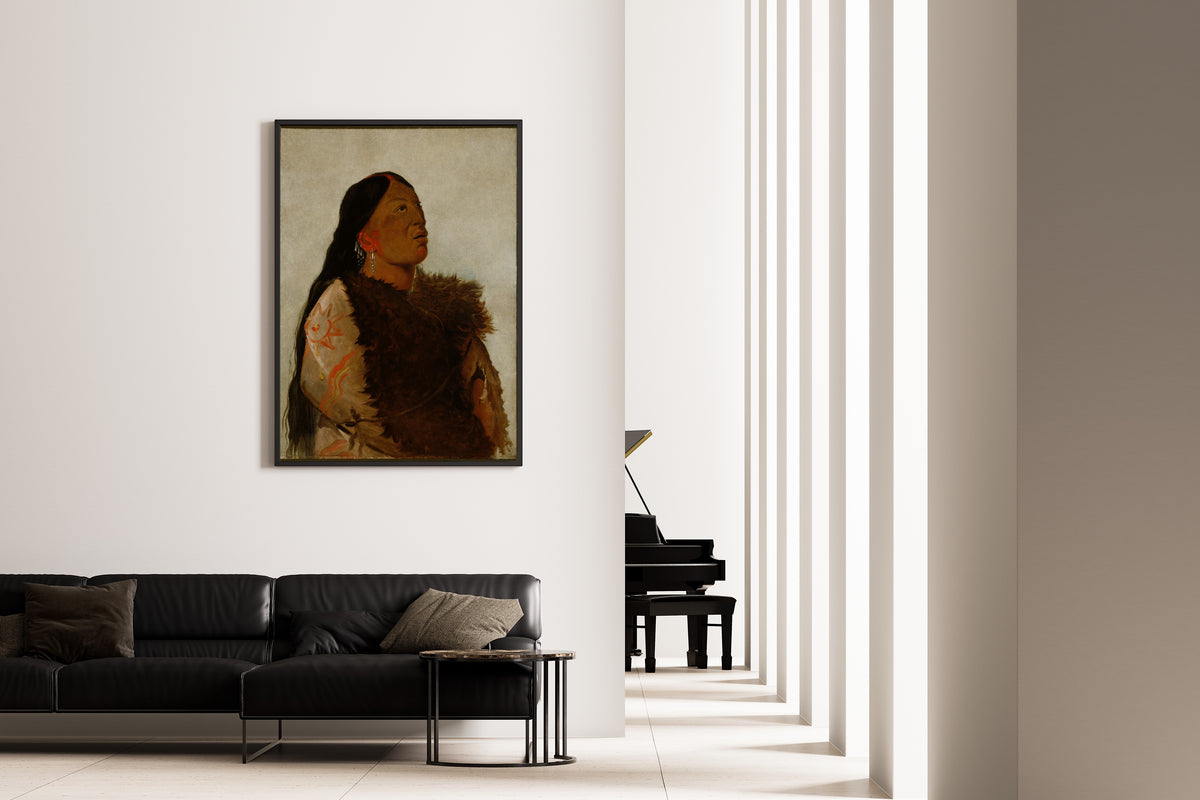 George Catlin — Wife of The Six | Western Art Print