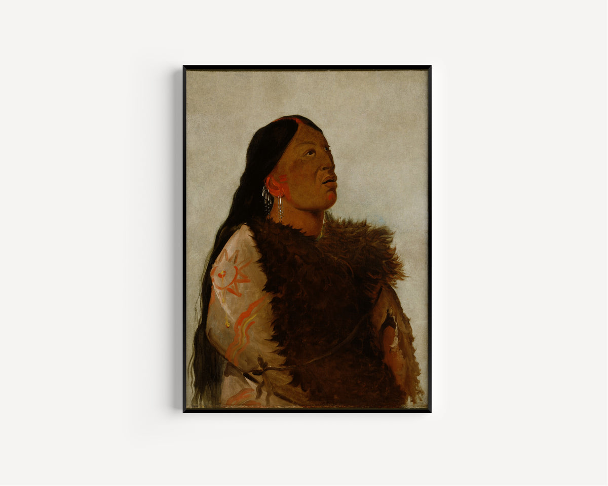 George Catlin — Wife of The Six | Western Art Print