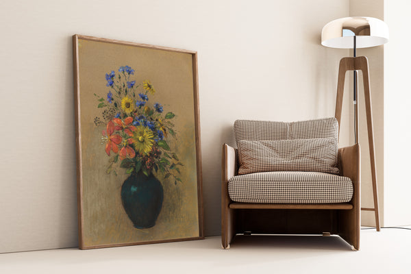 Odilon Redon — Wildflowers | Symbolist Art Print