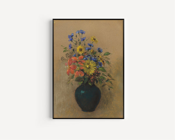 Odilon Redon — Wildflowers | Symbolist Art Print