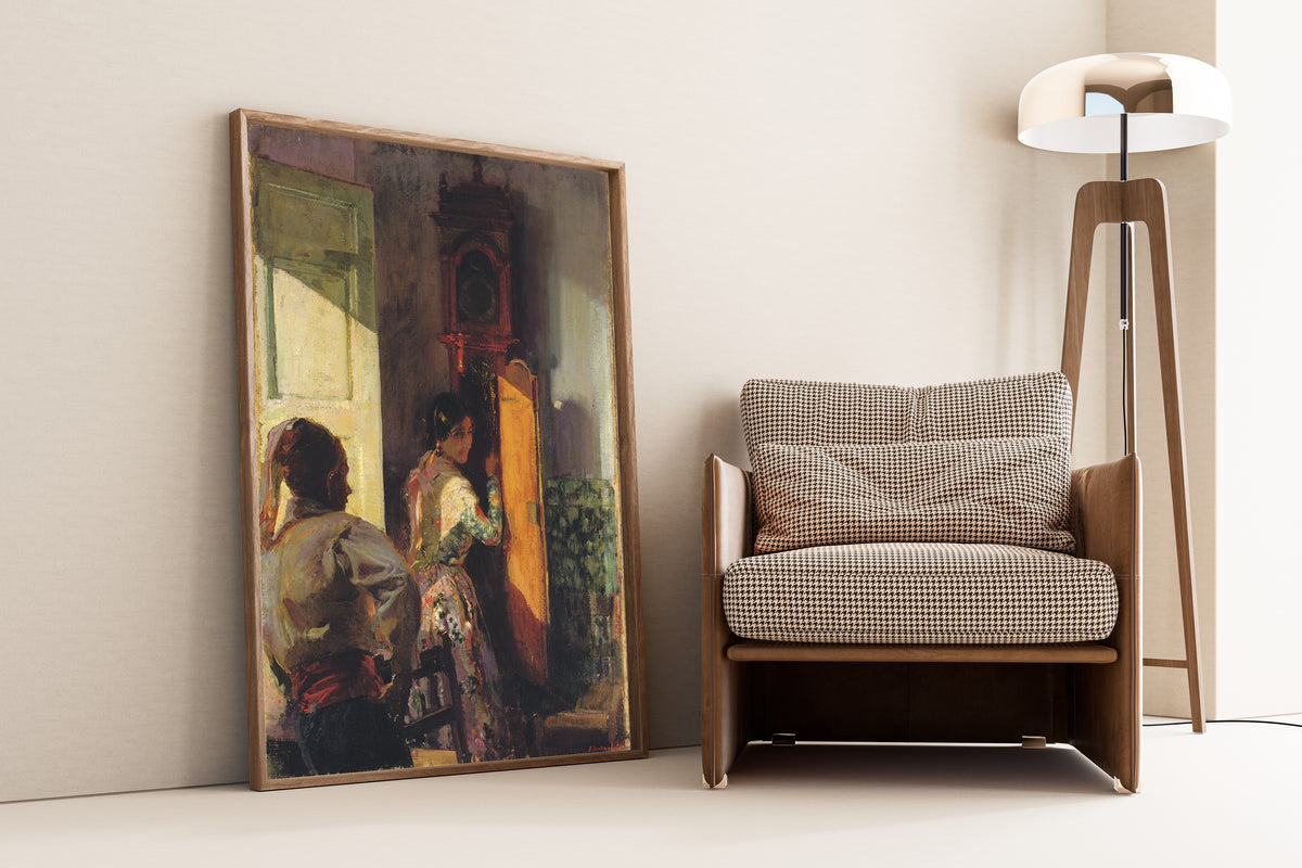 Joaquín Sorolla — Winding the Clock | Fine Art Print