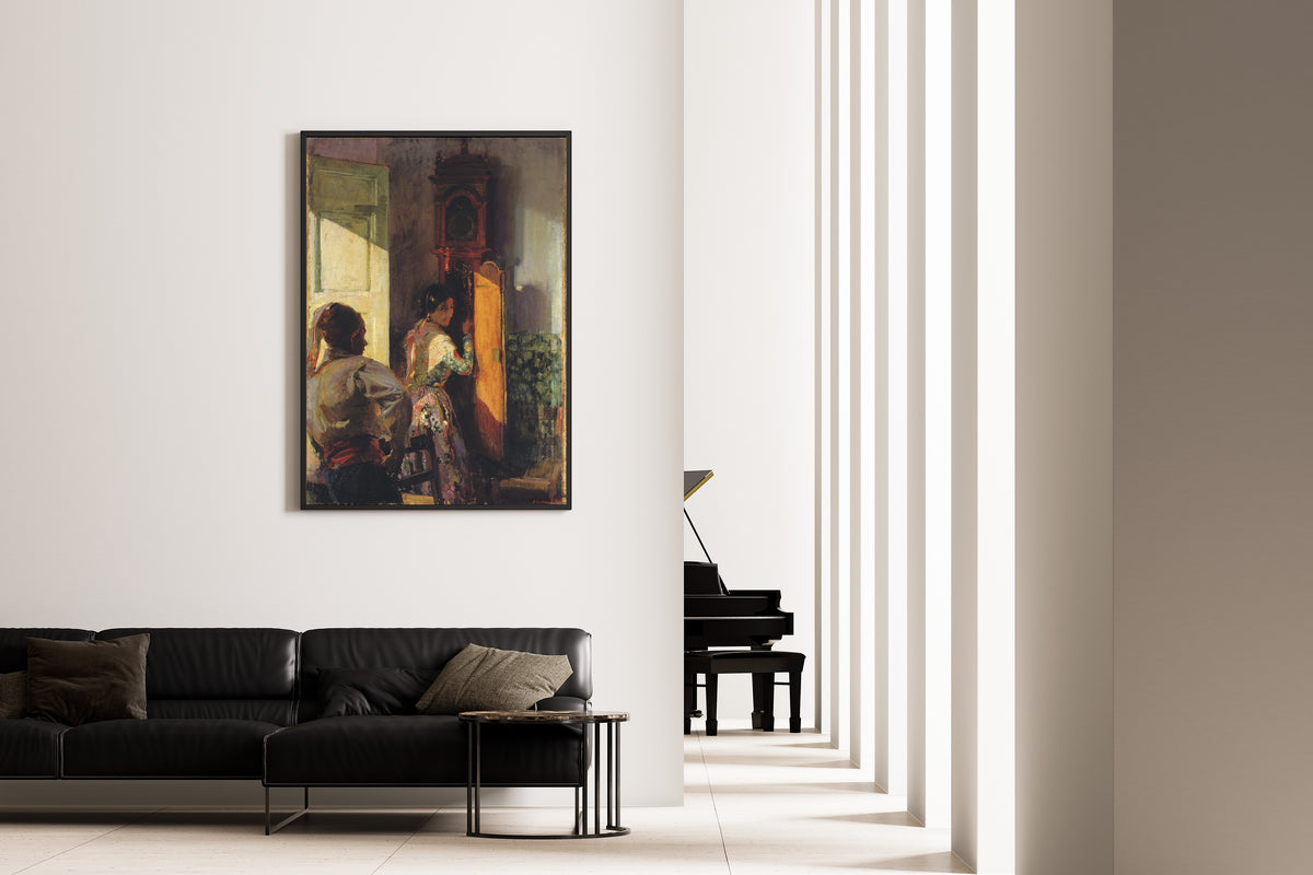 Joaquín Sorolla — Winding the Clock | Fine Art Print