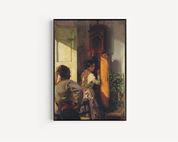 Joaquín Sorolla — Winding the Clock | Fine Art Print