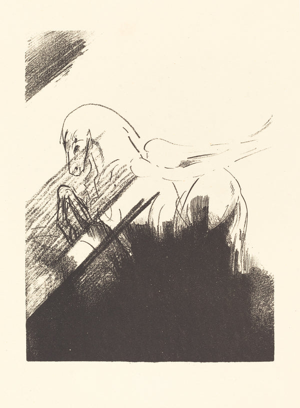 Odilon Redon — Winged Horse | Symbolist Art Print