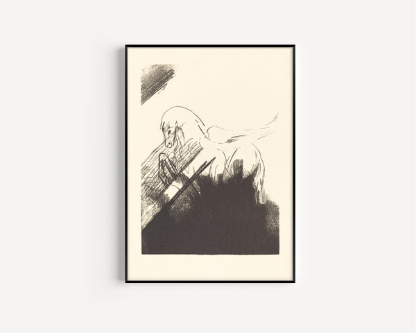 Odilon Redon — Winged Horse | Symbolist Art Print