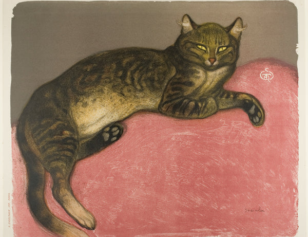 Théophile Steinlen — Winter: Cat on a Cushion | Art Nouveau Print