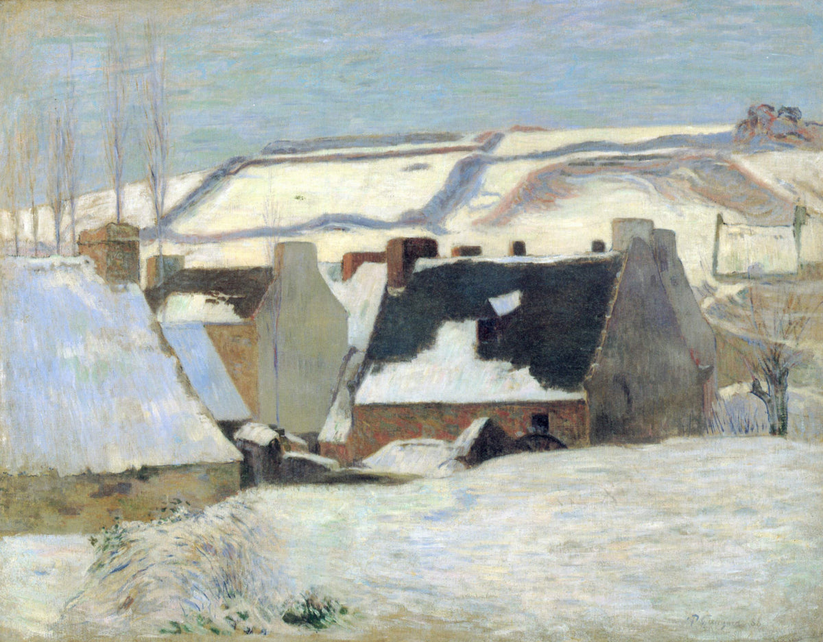 Paul Gauguin — Winter Landscape (Pont-Aven in the Snow) | Fine Art Print