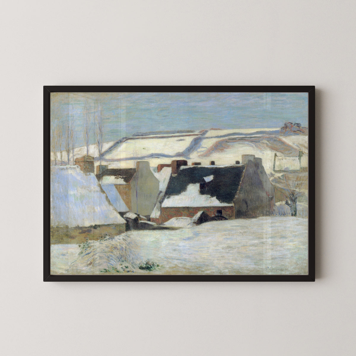 Paul Gauguin — Winter Landscape (Pont-Aven in the Snow) | Fine Art Print
