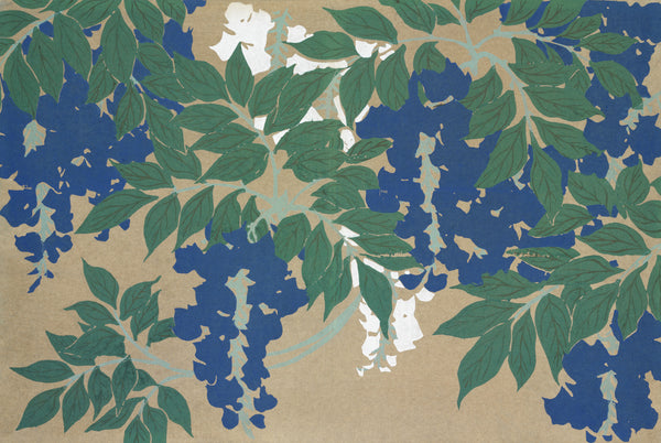 Kamisaka Sekka — Wisteria (Momoyogusa) | Japanese Woodblock Print