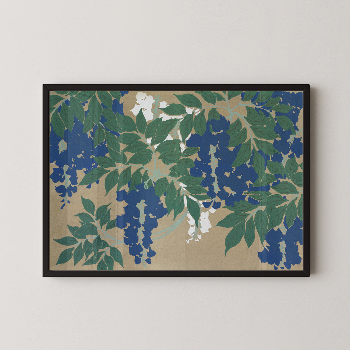 Kamisaka Sekka — Wisteria (Momoyogusa) | Japanese Woodblock Print