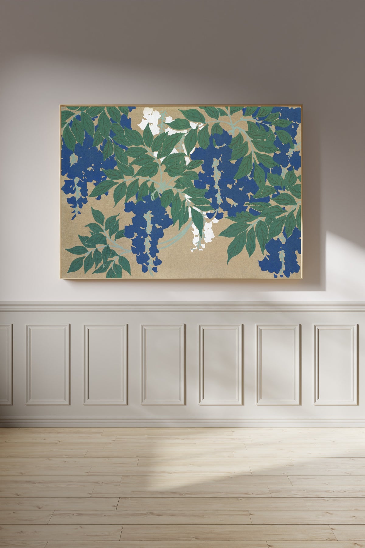 Kamisaka Sekka — Wisteria (Momoyogusa) | Japanese Woodblock Print