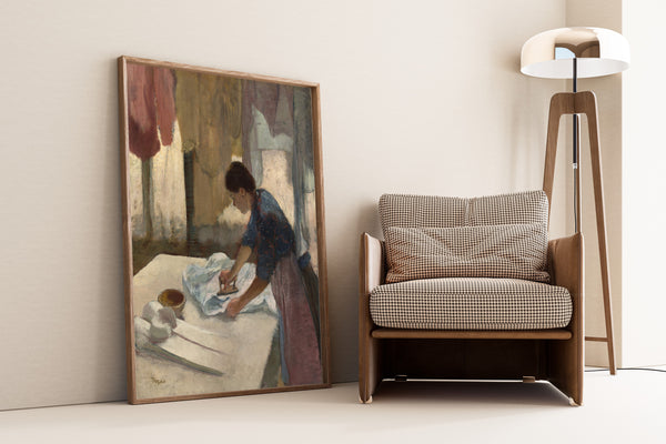 Edgar Degas — Woman Ironing in a Blue Blouse | Fine Art Print
