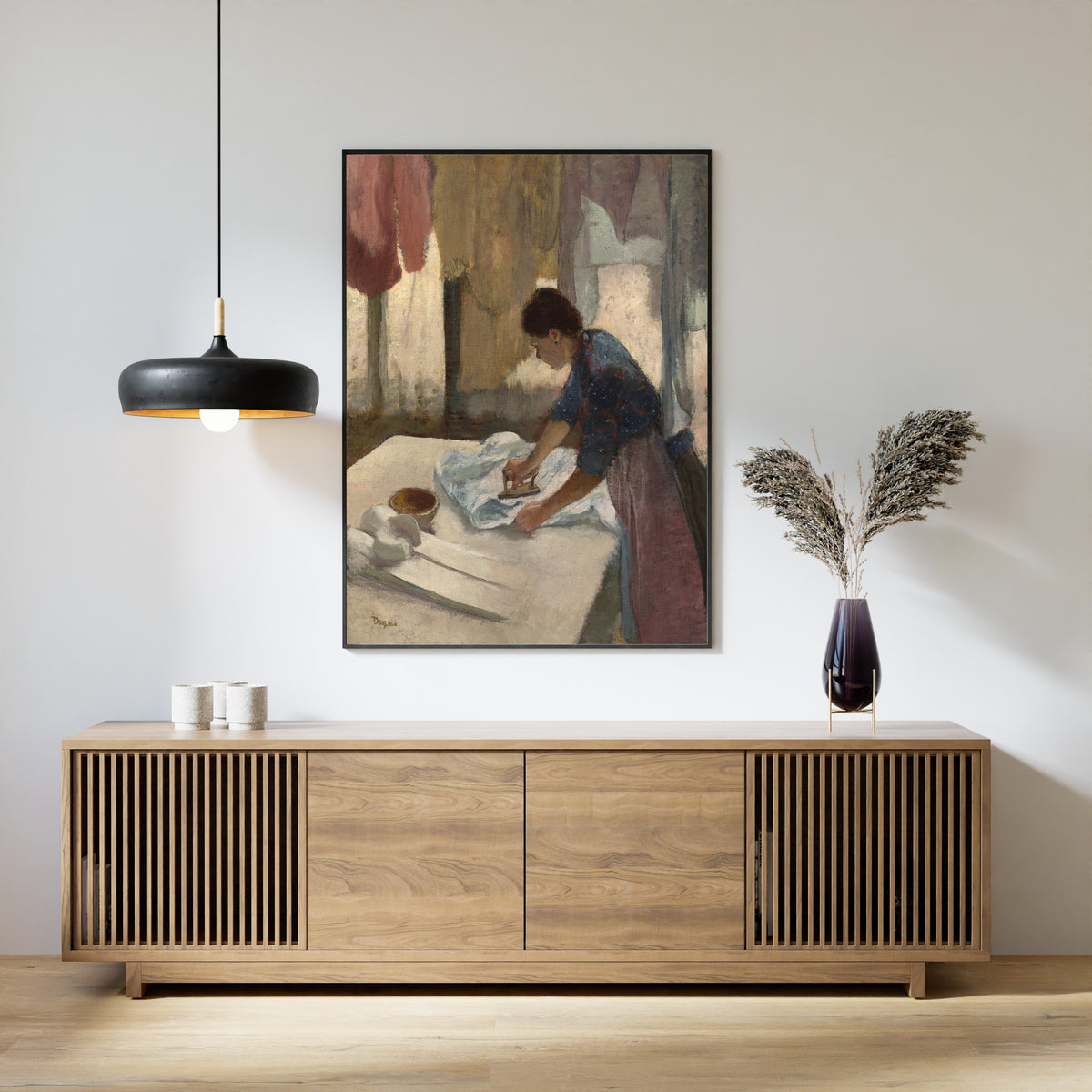 Edgar Degas — Woman Ironing in a Blue Blouse | Fine Art Print