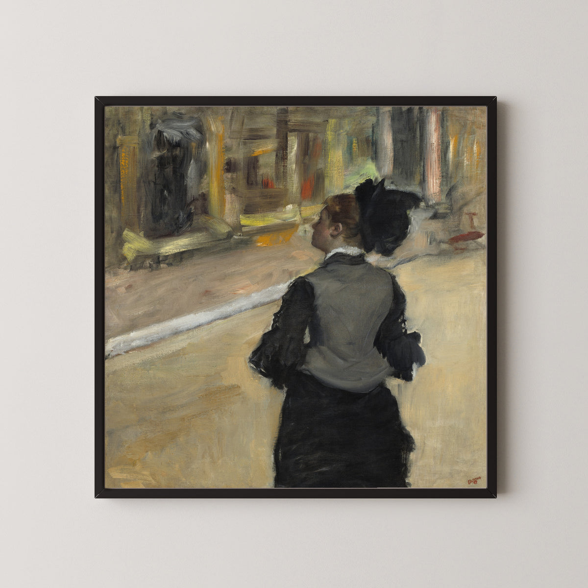 Edgar Degas — Woman Viewed from Behind (Visit to a Museum) | Fine Art Print