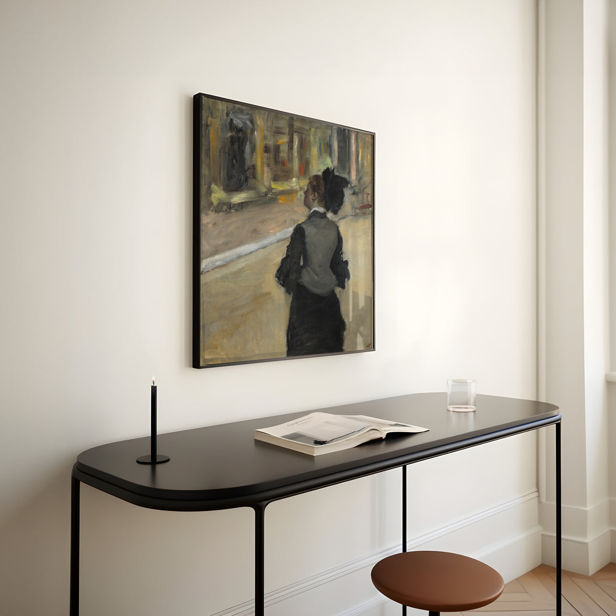 Edgar Degas — Woman Viewed from Behind (Visit to a Museum) | Fine Art Print