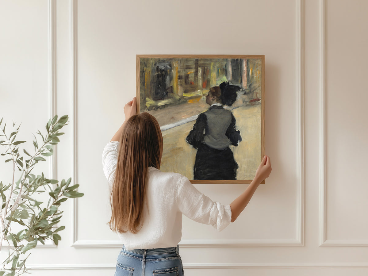Edgar Degas — Woman Viewed from Behind (Visit to a Museum) | Fine Art Print
