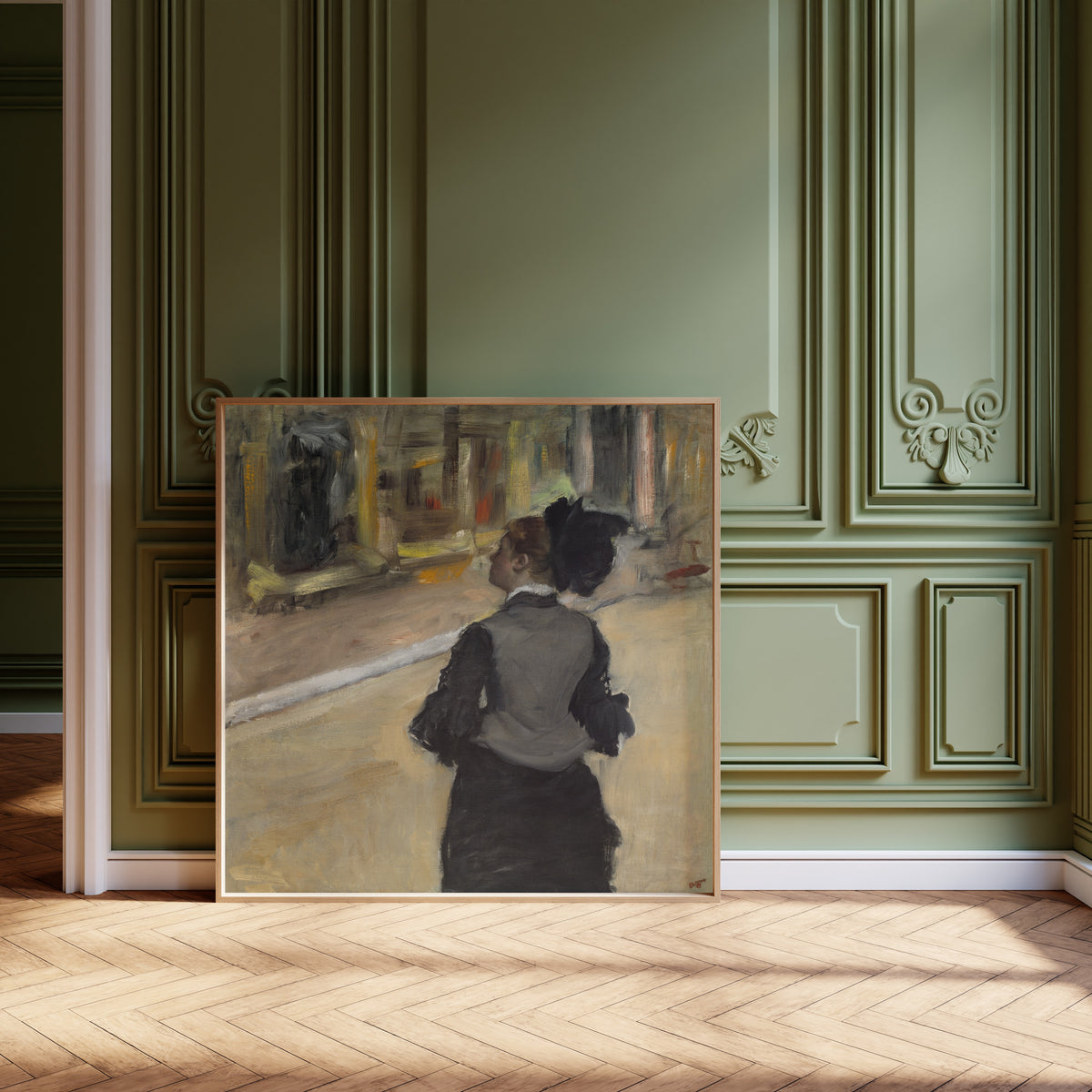 Edgar Degas — Woman Viewed from Behind (Visit to a Museum) | Fine Art Print