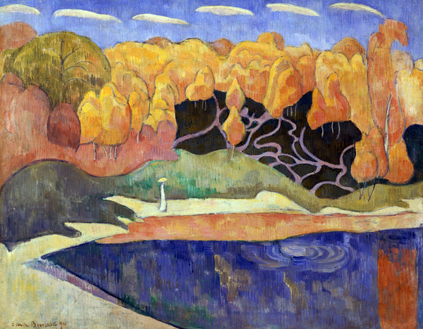 Émile Bernard — Woman Walking on the Banks of the Aven | Fine Art Print